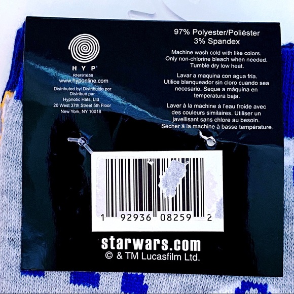 Disney Star Wars R2-D2 BB-8 Droid Crew Socks Mens Womens Fun Novelty Gift - Picture 7 of 7